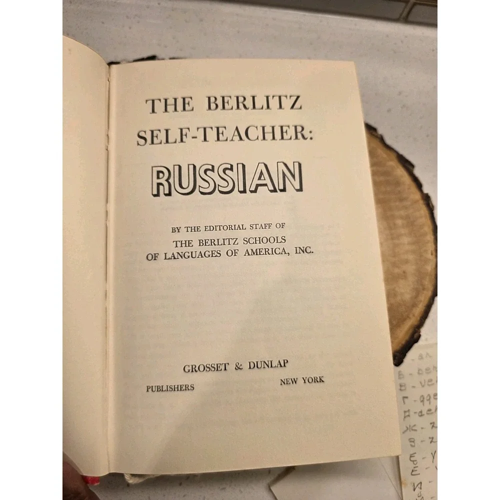 Russian Berlitz Self Teacher Berlitz Schools Of Language 1972 Hardcover Book